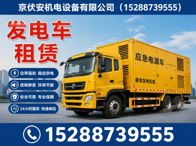 宁德静音发电车租赁展示图